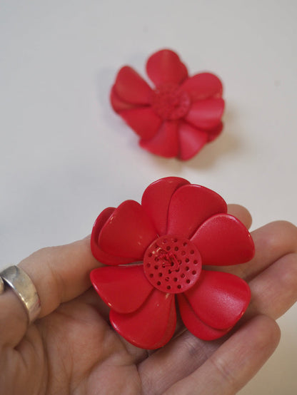 Red Flower Embellishment 55mm