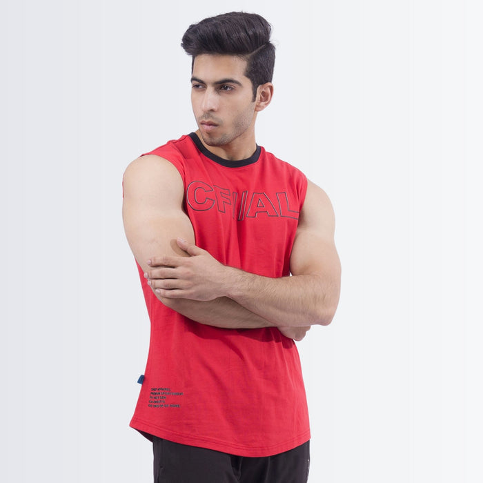 Red Graphic Tank top