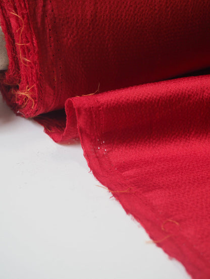 Red Hammered Silk Satin