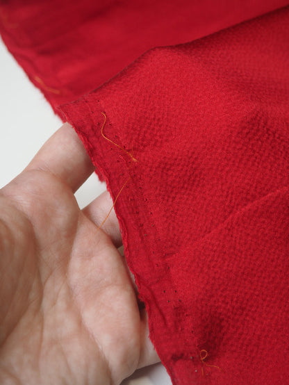 Red Hammered Silk Satin