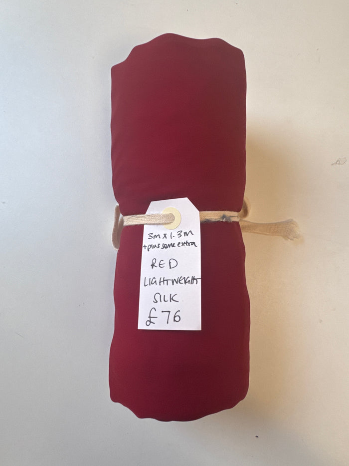 Red Lightweight Silk Remnant