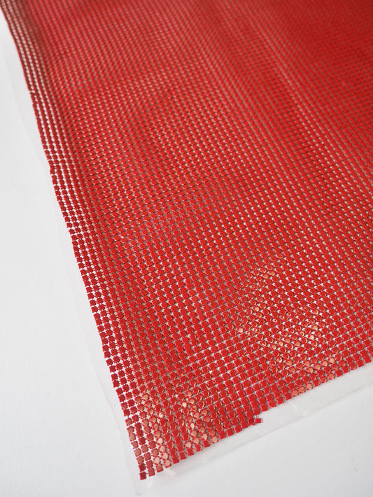 Red Small Plastic Backed Chainmail