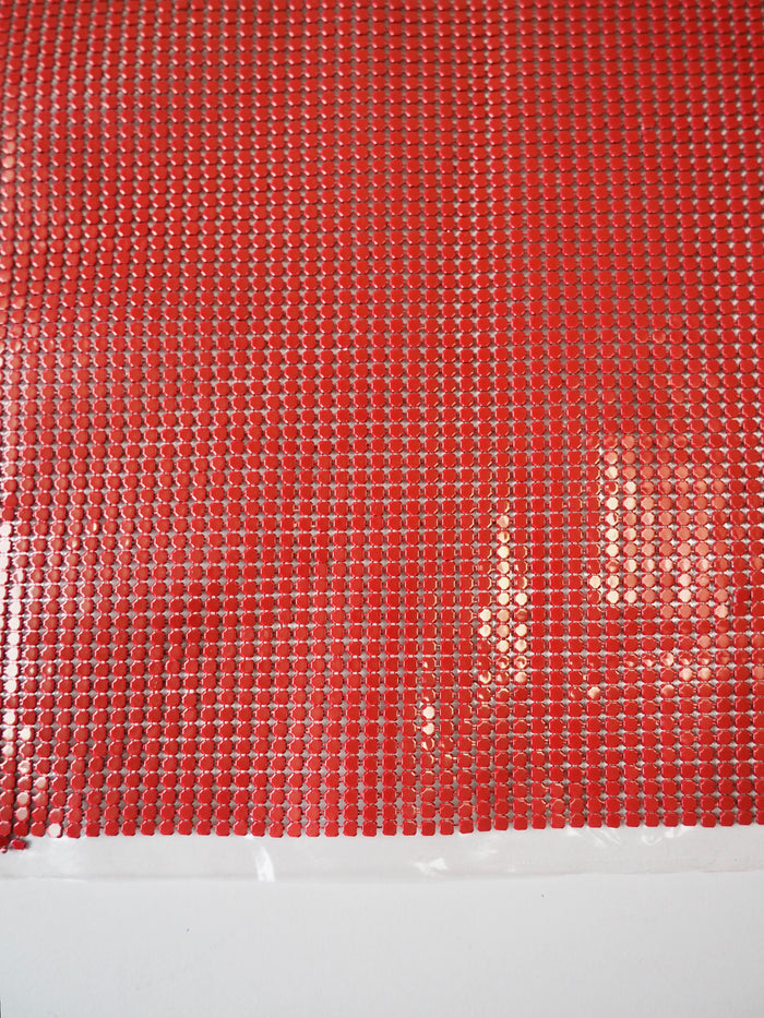 Red Small Plastic Backed Chainmail