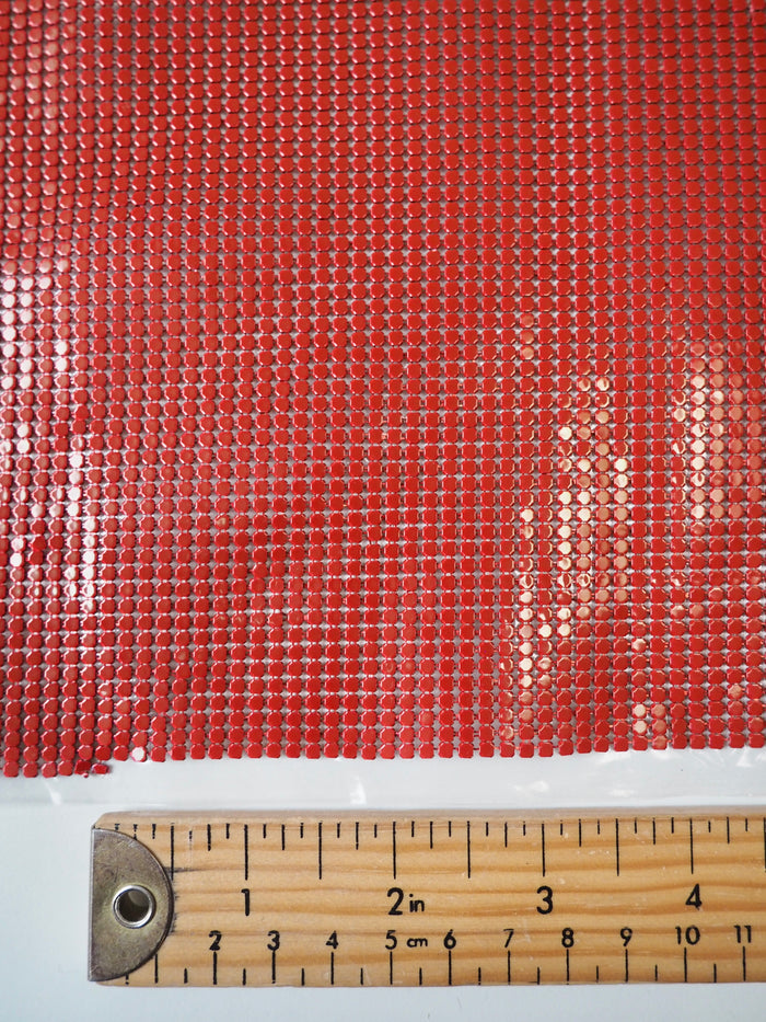 Red Small Plastic Backed Chainmail