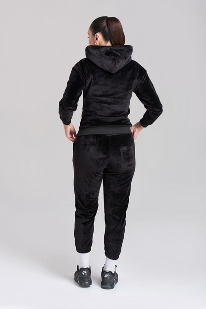 Rib Chief Velvet Hoody Tracksuit - Women