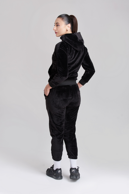 Rib Chief Velvet Hoody Tracksuit - Women