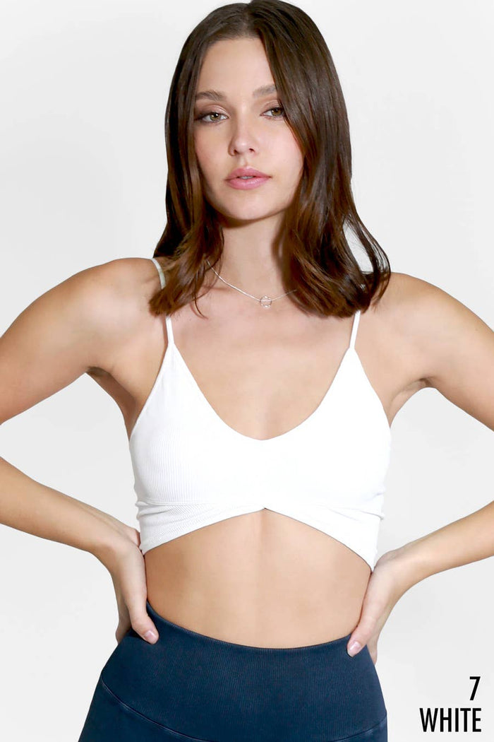 Ribbed Triangle Bralette