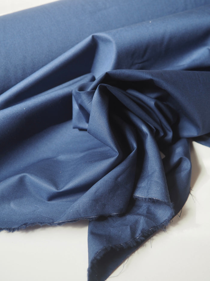 Rich Blue Cotton Poplin