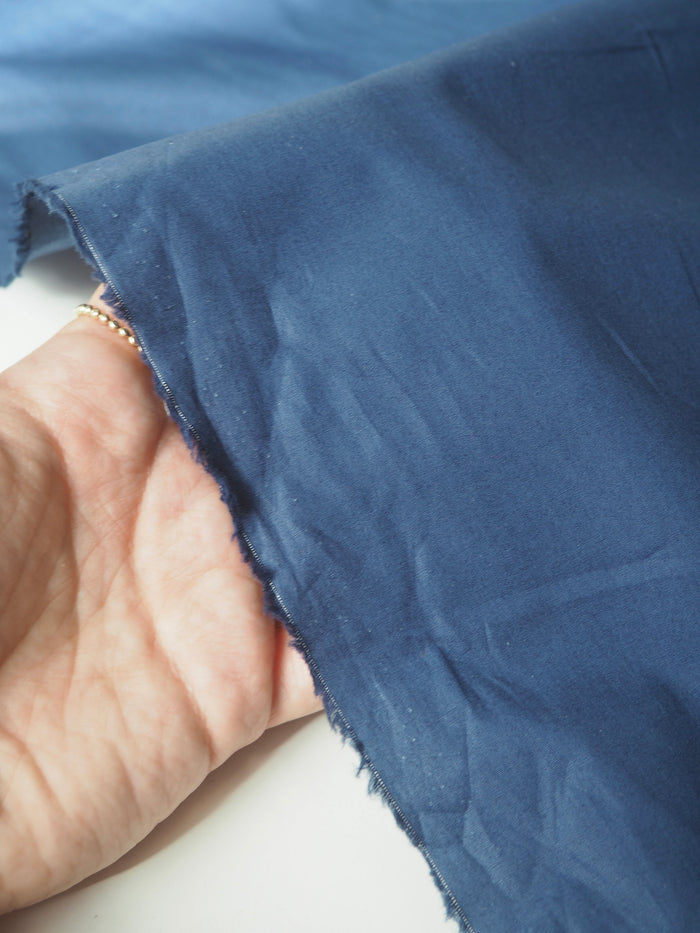 Rich Blue Cotton Poplin