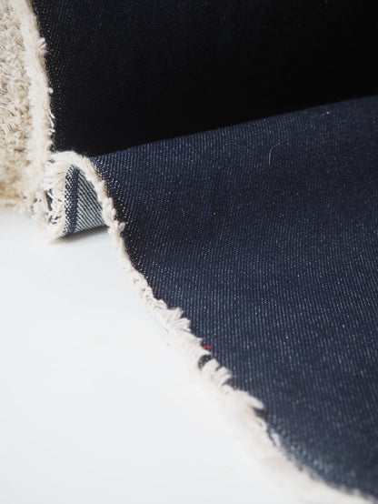 Rich Blue Wash Cotton Denim 11oz