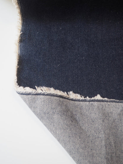 Rich Blue Wash Cotton Denim 11oz