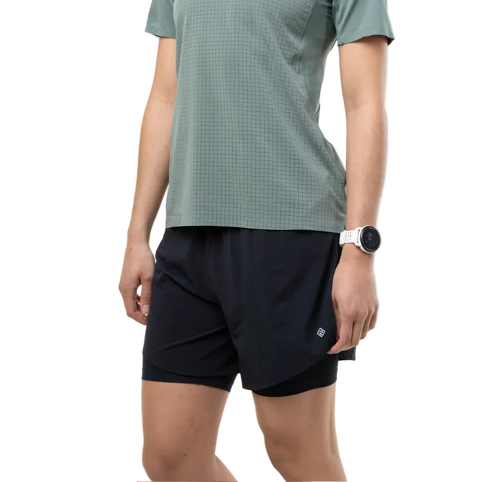 Ronhill Women's Tech All-Terrain 5" Twin Short in All Black SS26