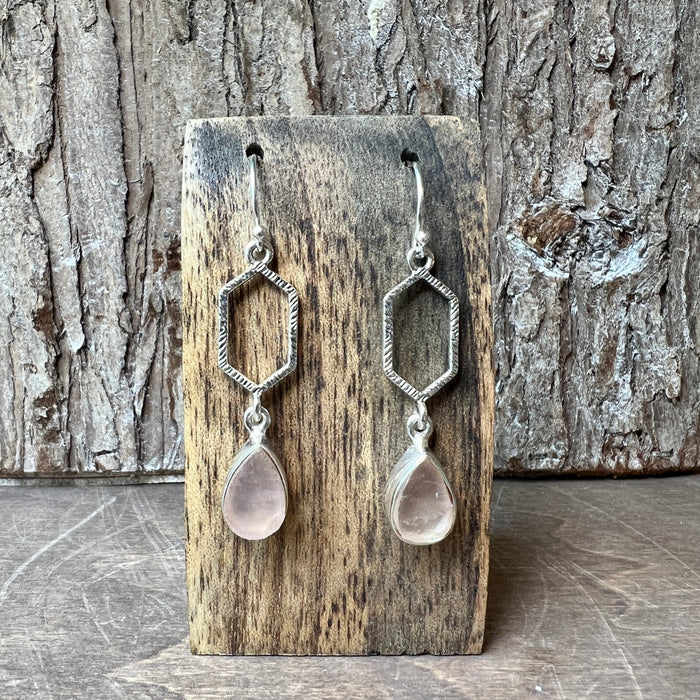Rose Quartz Earrings