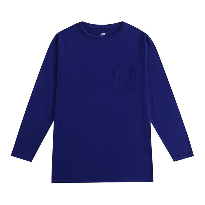 Royal Blue Men's Long Sleeve Shirt - Jammie Session