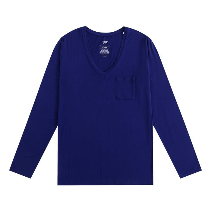 Royal Blue Women's Long Sleeve Shirt - Jammie Session