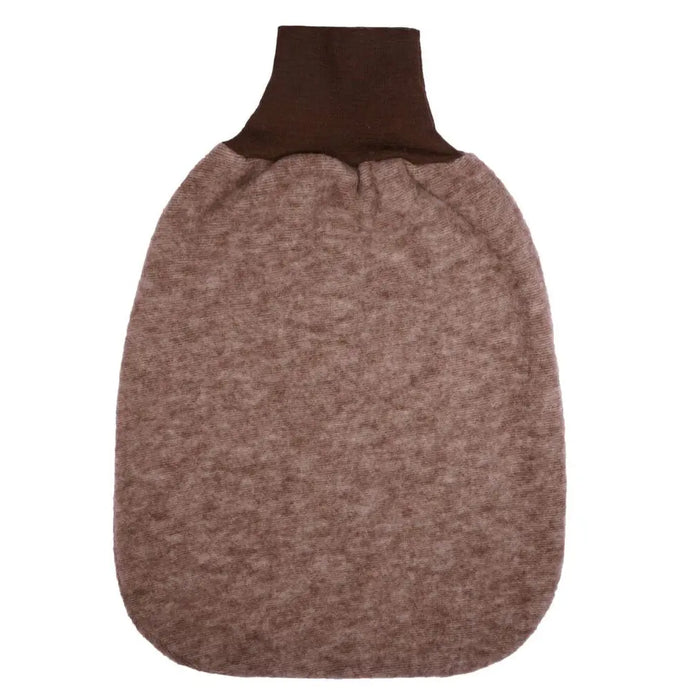 Sac de couchage pour bébé en laine Cosilana - Chocolat