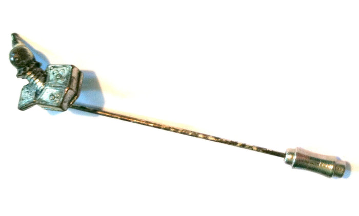 SALE Jack in the Box Toy Theme Stickpin circa 1960s