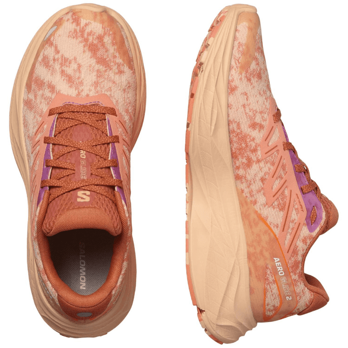 Salomon Shoes Salomon Women's Aero Glide 2 Running Shoes in Spice Route/Peach Quartz/Fresh Salmon - Up and Running