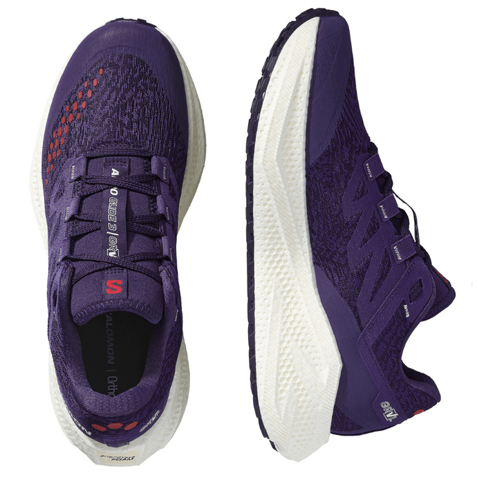 Salomon Shoes Salomon Men's Aeroglide 3 GRVL Running Shoes in Astral Aura/Vanilla Ice/Haute Red AW25 - Up and Running