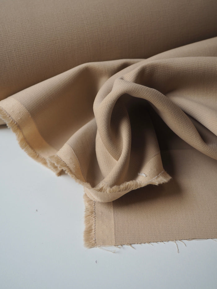 Sand Viscose Double Crepe
