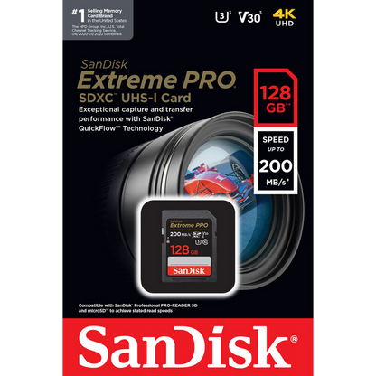 Sandisk Extreme Pro SDXC UHS-I Memory Card