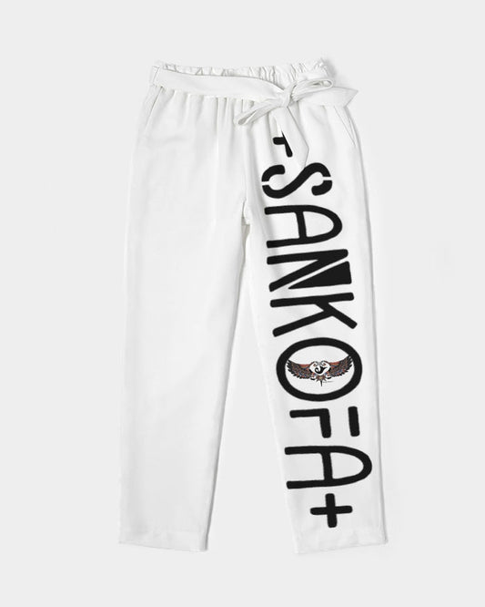 Sankofa wings Women's Belted Tapered Pants