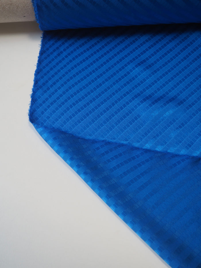 Sapphire Light Diagonal Silk Satin Jacquard