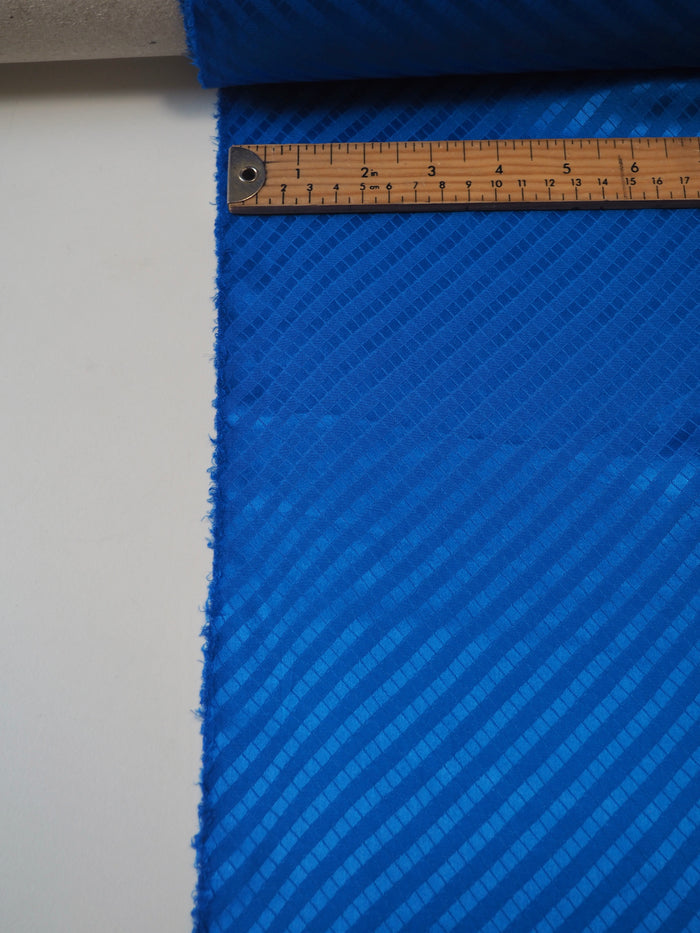 Sapphire Light Diagonal Silk Satin Jacquard