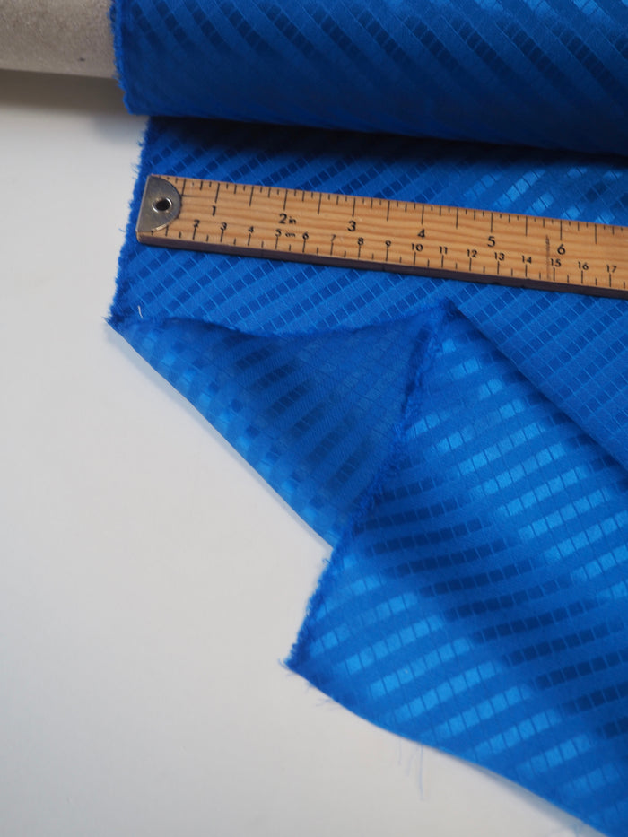 Sapphire Light Diagonal Silk Satin Jacquard