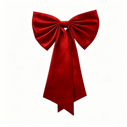 Satin Tails Detachable Bow for Wedding Halloween Christmas Tree
