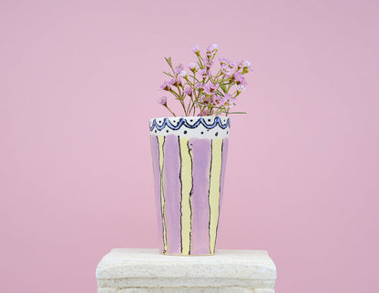 Scallops and Stripes Cup - Juice Ceramics