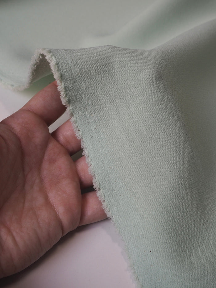 Seafoam Stretch Heavy Crepe