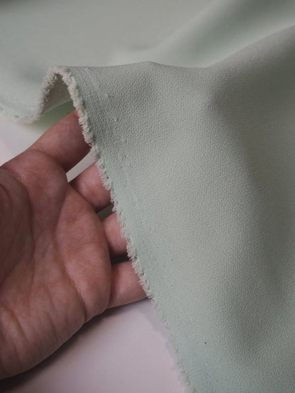 Seafoam Stretch Heavy Crepe