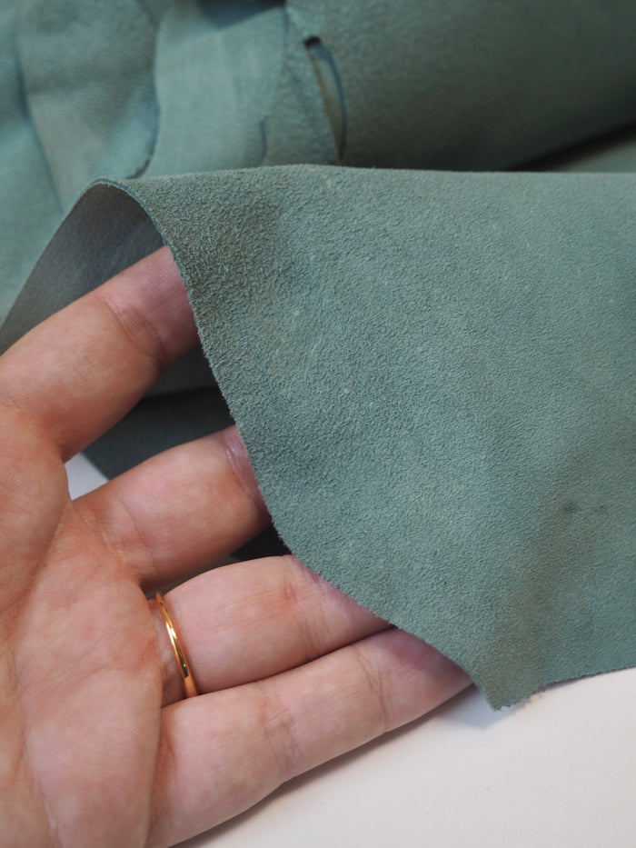Seafoam Suede Lambskin