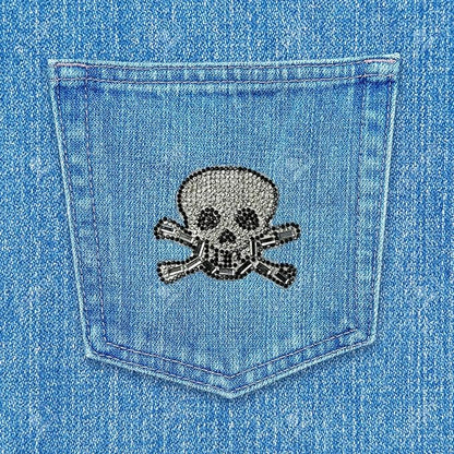 Sequins Sparkle Heat Transfer Patch (Skull)