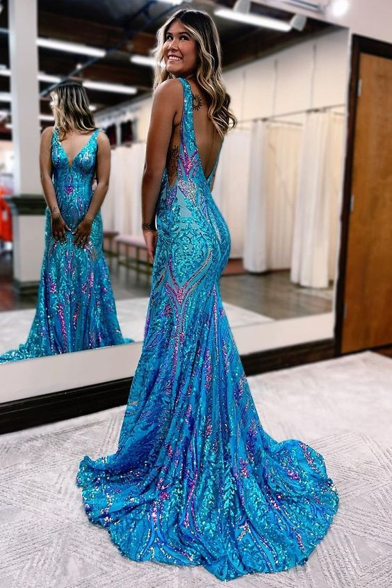 Sexy Sequin Prom Dress 2025 Mermaid