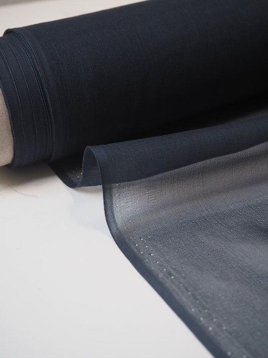 Slate Blue Silk Chiffon