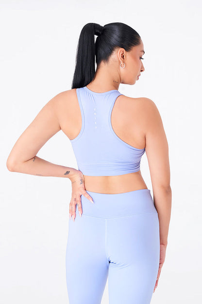 Sleek and Modern Sky Blue Sports Bra & Legging