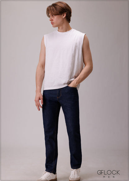 Slim Fit Dark-Wash Jean - Short Length - 110326D