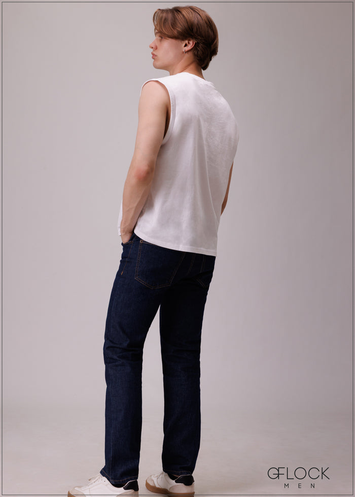 Slim Fit Dark-Wash Jean - Short Length - 110326D