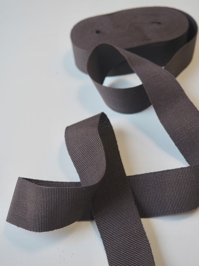 Smoke Grosgrain Ribbon 30mm