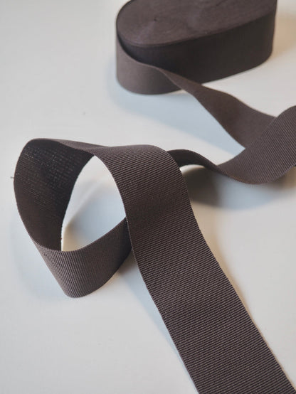 Smoke Grosgrain Ribbon 40mm
