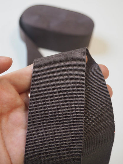 Smoke Grosgrain Ribbon 40mm