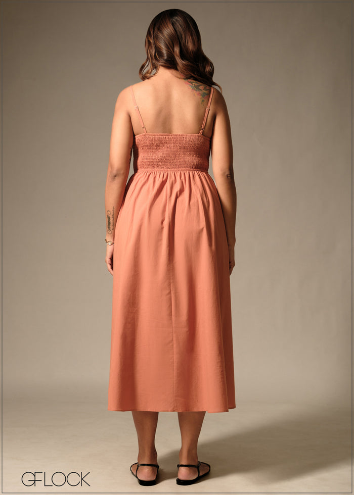 Smoking Strappy Dress - 160126