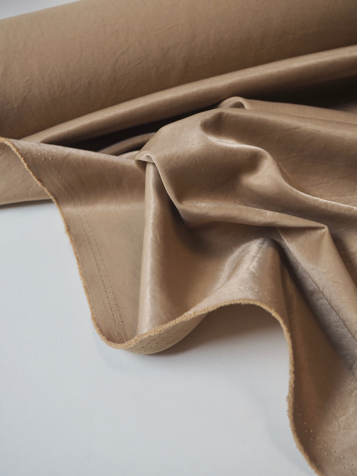 Soft Gold Tumbled Satin