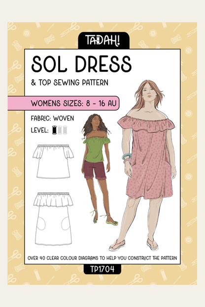 Sol Dress & Top Sewing Pattern