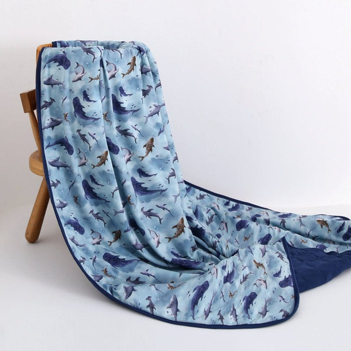Some - Fin Special TENCEL‚Ñ¢ Modal Toddler Quilted Blanket - Jammie Session