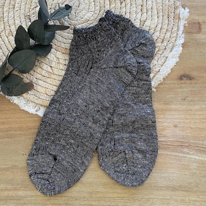 Soquettes femme en laine & lin bio Hirsch Natur