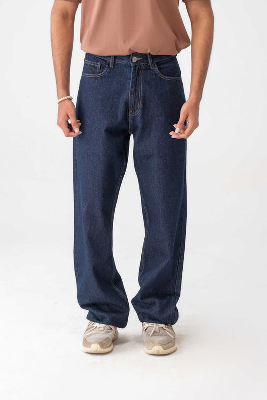 Straight Leg Denim Jeans – Men
