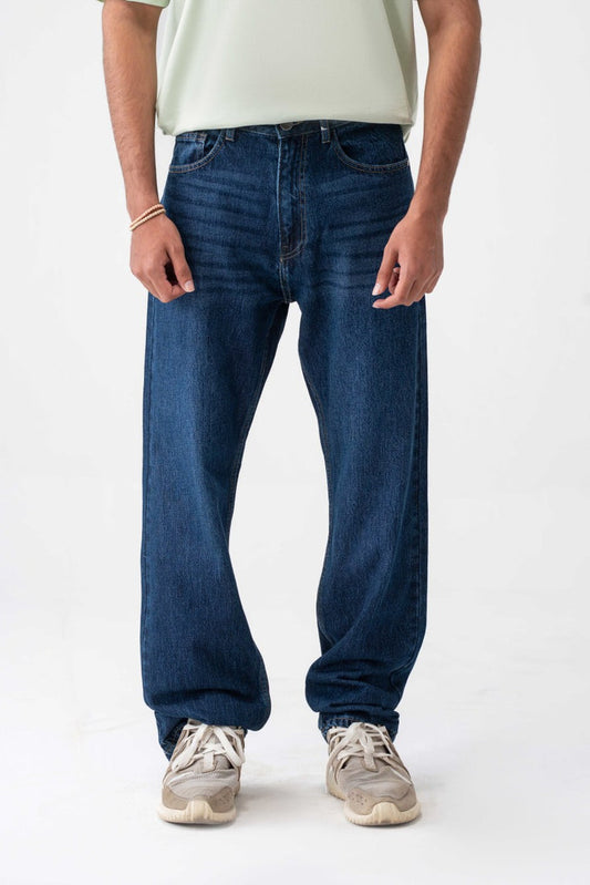 Straight Leg Denim Jeans – Men